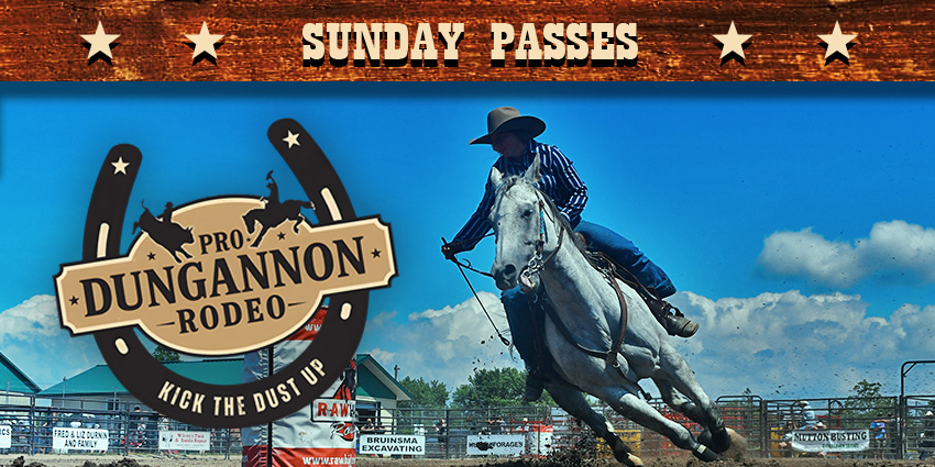 EARLY BIRD 2026 Dungannon Pro Rodeo (Sunday Passes)