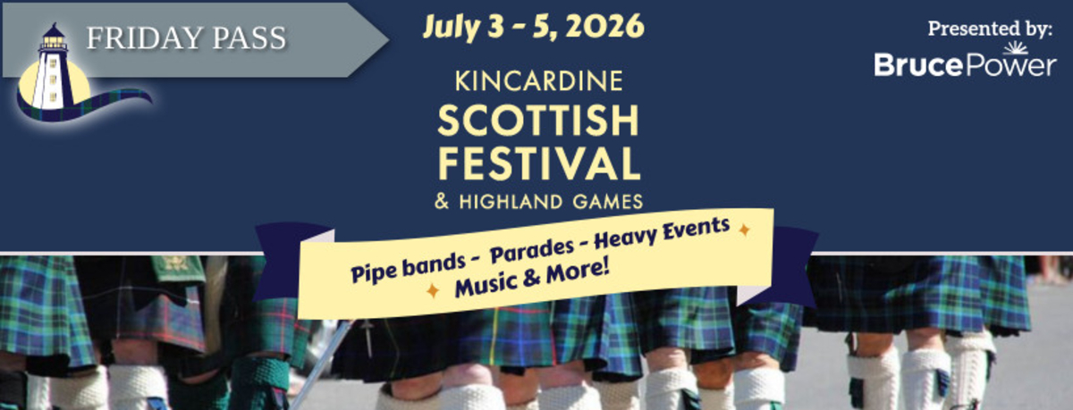 Friday Night Concert Pass (+19) - Kincardine Scottish Festival