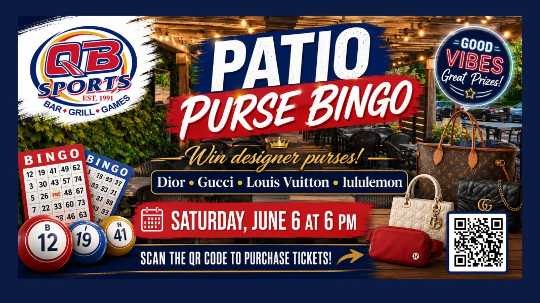 ✨ Patio Purse Bingo is coming to QB Sports Bar Grill Games! ✨