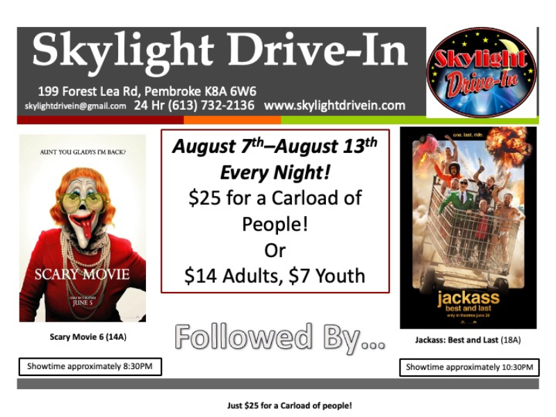 Skylight Drive-In! Scary Movie 6 WITH Jackass: Best and Last