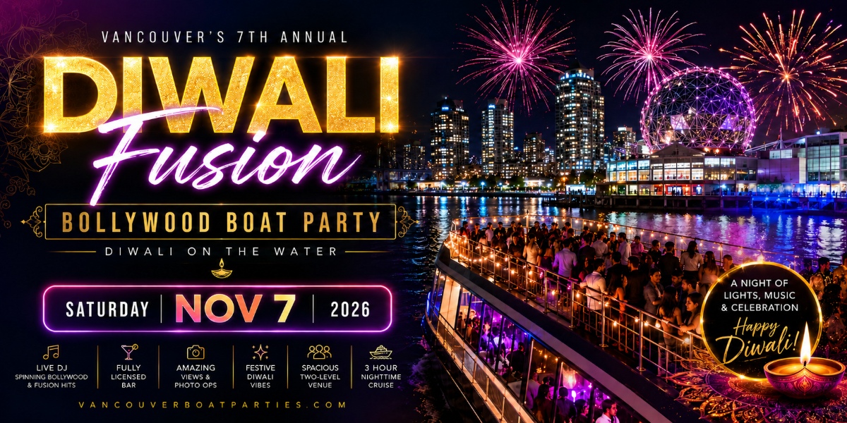 Diwali Fusion Bollywood Boat Party Vancouver 2026 | Diwali On The Water